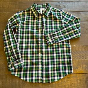 JANIE and JACK Tartan poplin shirt